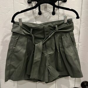 NWT Blank NYC Faux Leather Shorts Size 28